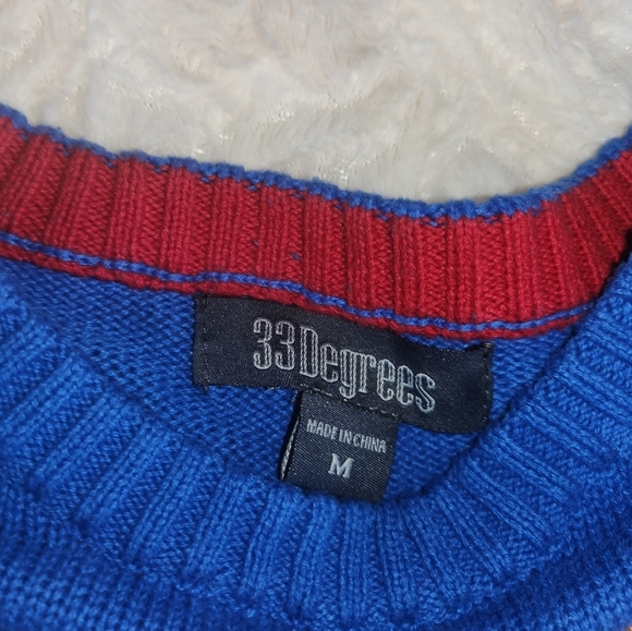 33Degrees Llama Ugly Christmas Sweater 100% Cotton Youth Sz Medium - Picture 5 of 7